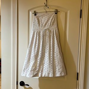 Lilly Pulitzer White Strapless Dress